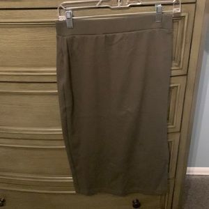Olive Green Pencil Skirt